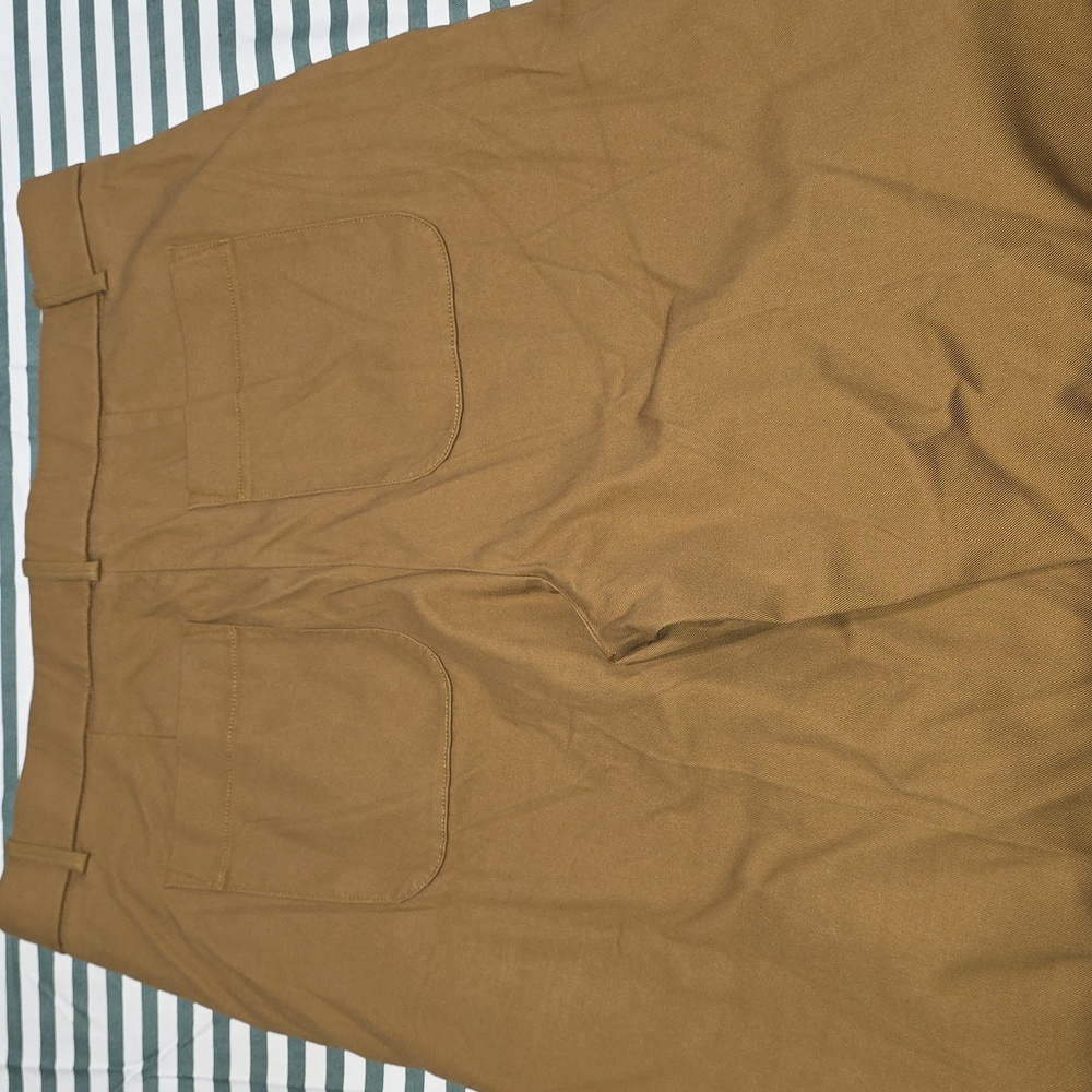 SPANXsupersmooth™ Stretch Twill Cropped Wide Leg Pant In Flax - Picture 8 of 11